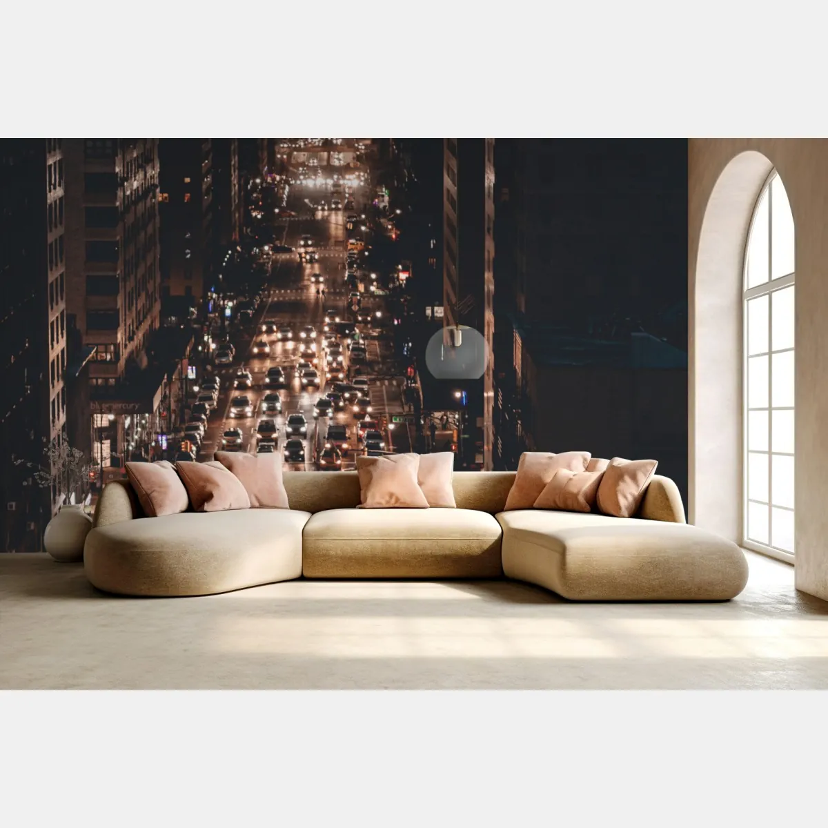 Fototapeta Manhattan nocna aleja – Wallissimo® Fototapeta Manhattan nocna aleja – Wallissimo®