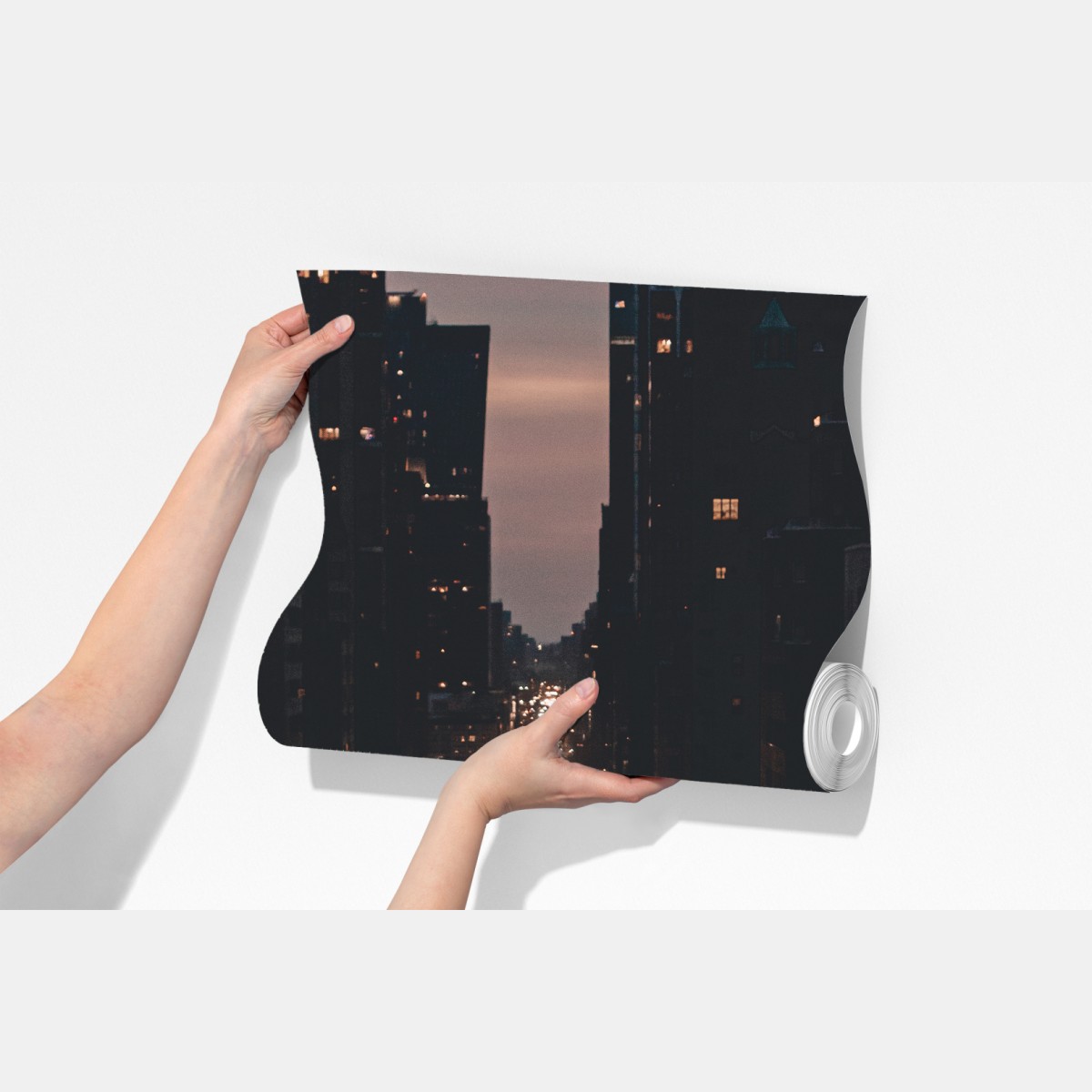 Fototapeta Manhattan nocna aleja – Wallissimo® Fototapeta Manhattan nocna aleja – Wallissimo®