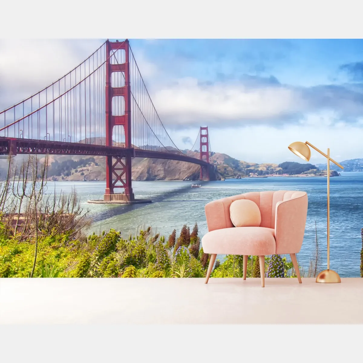 Fototapeta Golden Gate nad zatoką San Francisco – Wallissimo® Fototapeta Golden Gate nad zatoką San Francisco – Wallissimo®