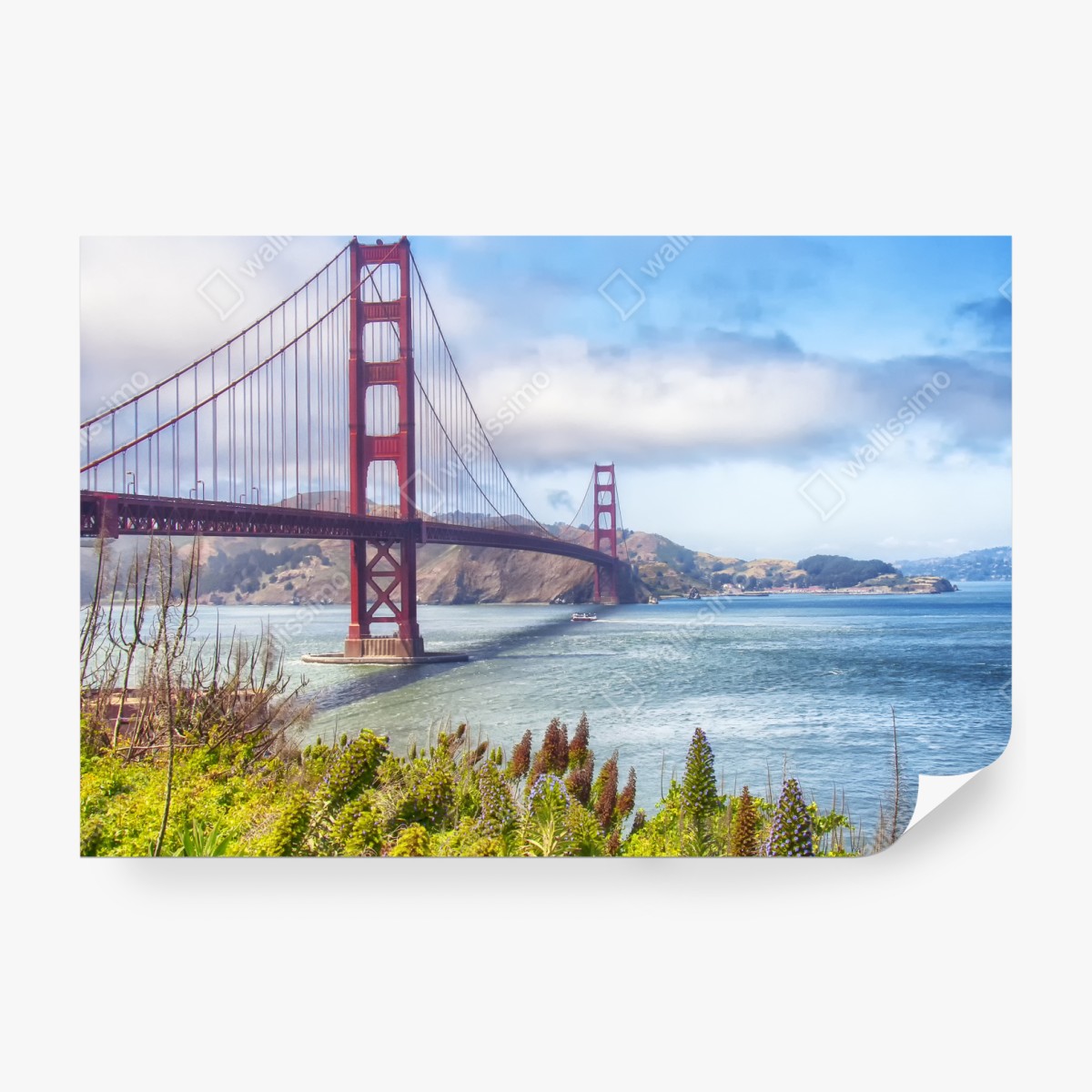 Fototapeta Golden Gate nad zatoką San Francisco – Wallissimo® Fototapeta Golden Gate nad zatoką San Francisco – Wallissimo®