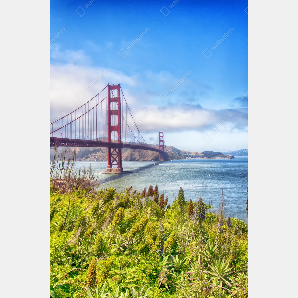Fototapeta Golden Gate nad zatoką San Francisco – Wallissimo® Fototapeta Golden Gate nad zatoką San Francisco – Wallissimo®