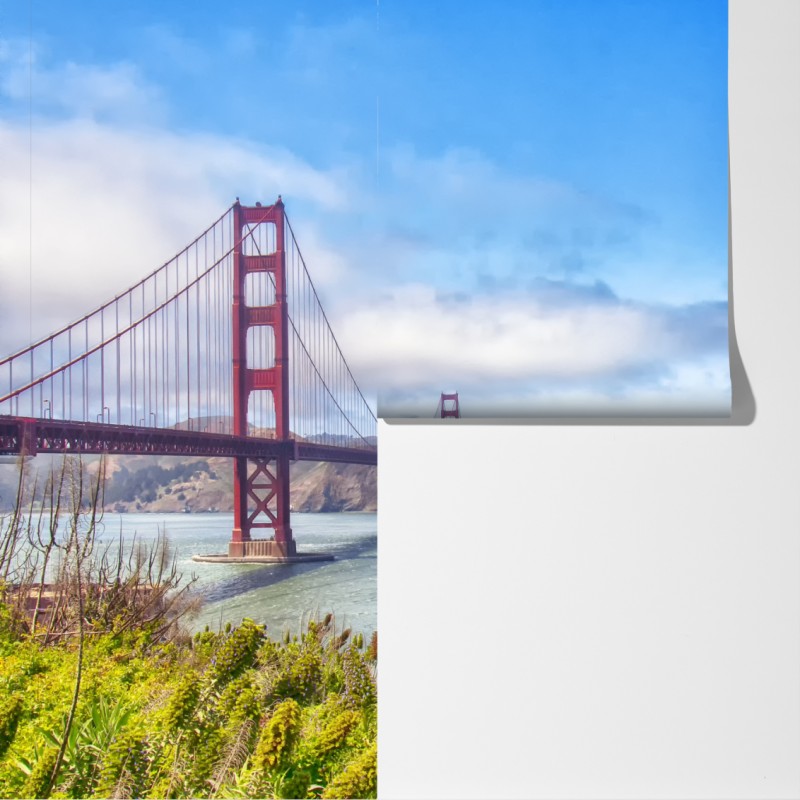 Fototapeta Golden Gate nad zatoką San Francisco – Wallissimo® Fototapeta Golden Gate nad zatoką San Francisco – Wallissimo®