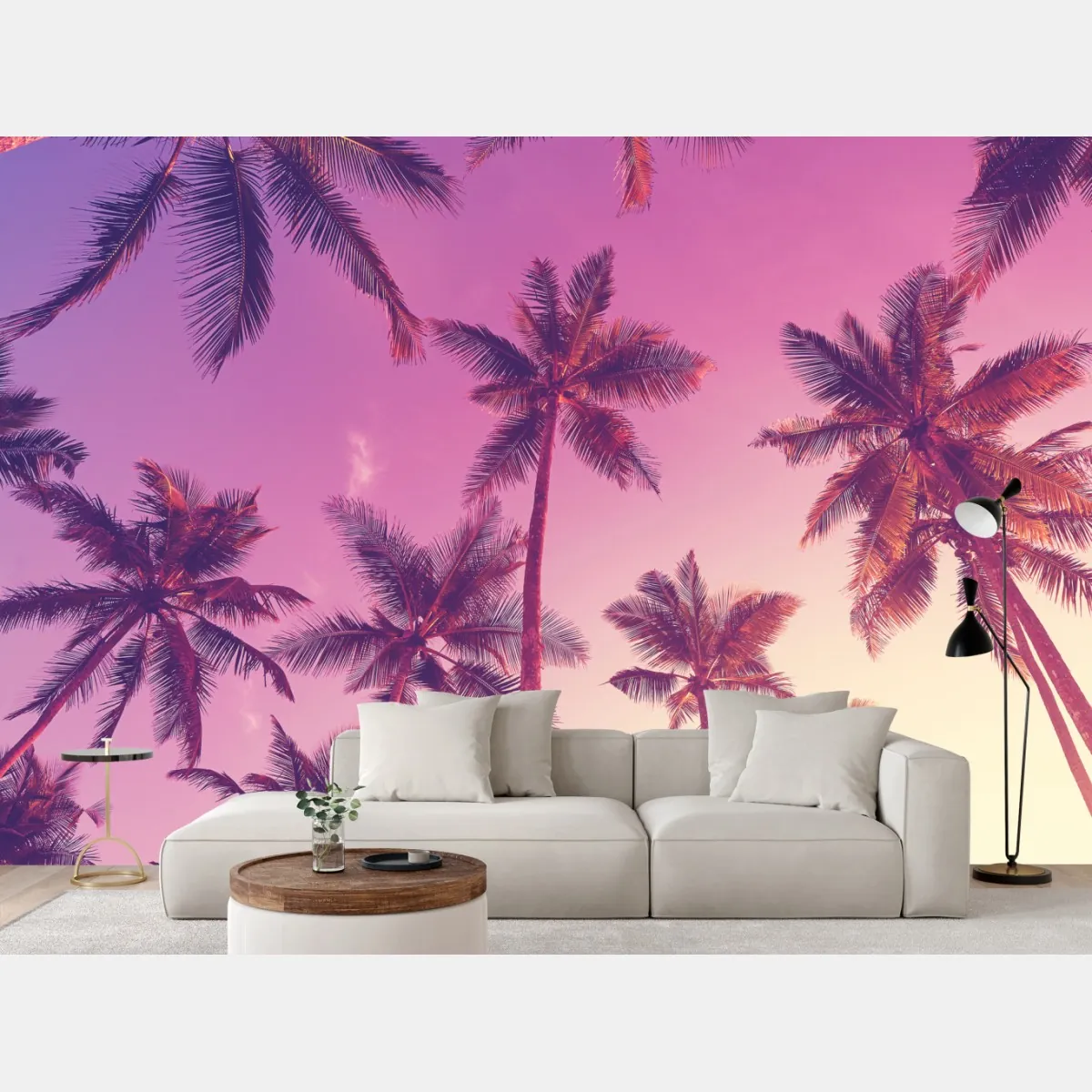 Fototapeta tropikalne palmy o zachodzie słońca – Wallissimo® Fototapeta tropikalne palmy o zachodzie słońca – Wallissimo®