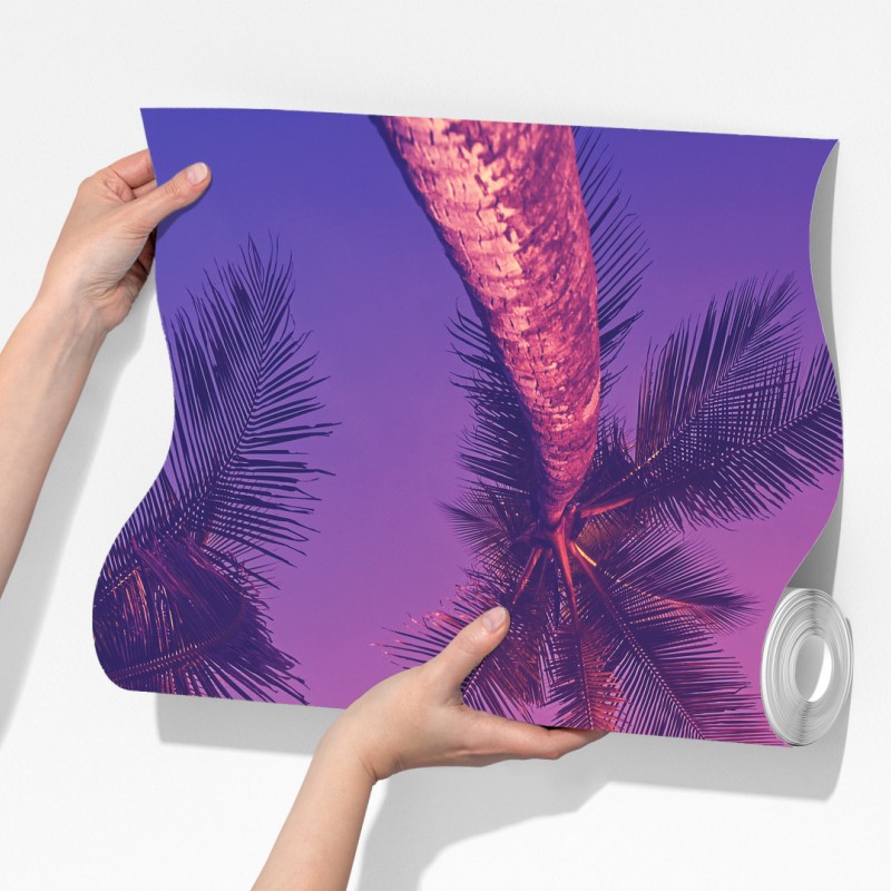 Fototapeta tropikalne palmy o zachodzie słońca – Wallissimo® Fototapeta tropikalne palmy o zachodzie słońca – Wallissimo®