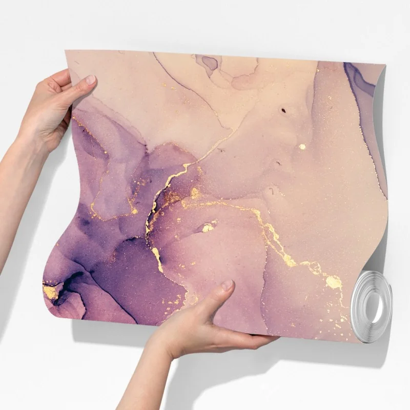 Fototapeta eteryczna fioletowa abstrakcja marmurowa – Wallissimo® Fototapeta eteryczna fioletowa abstrakcja marmurowa – Wallissimo®