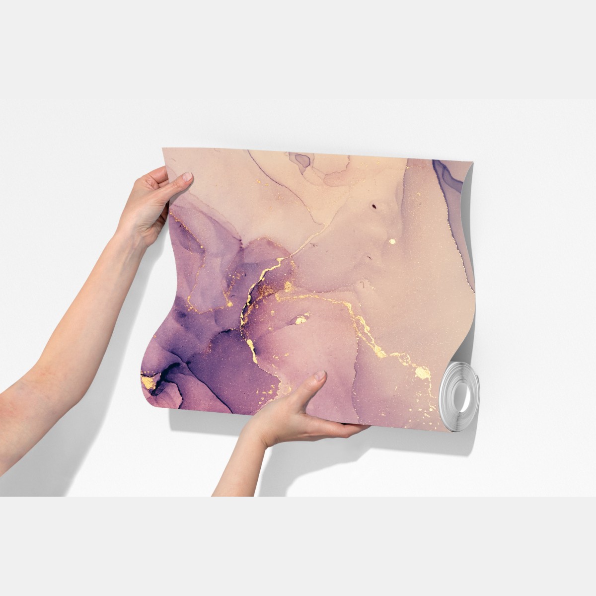 Fototapeta eteryczna fioletowa abstrakcja marmurowa – Wallissimo® Fototapeta eteryczna fioletowa abstrakcja marmurowa – Wallissimo®