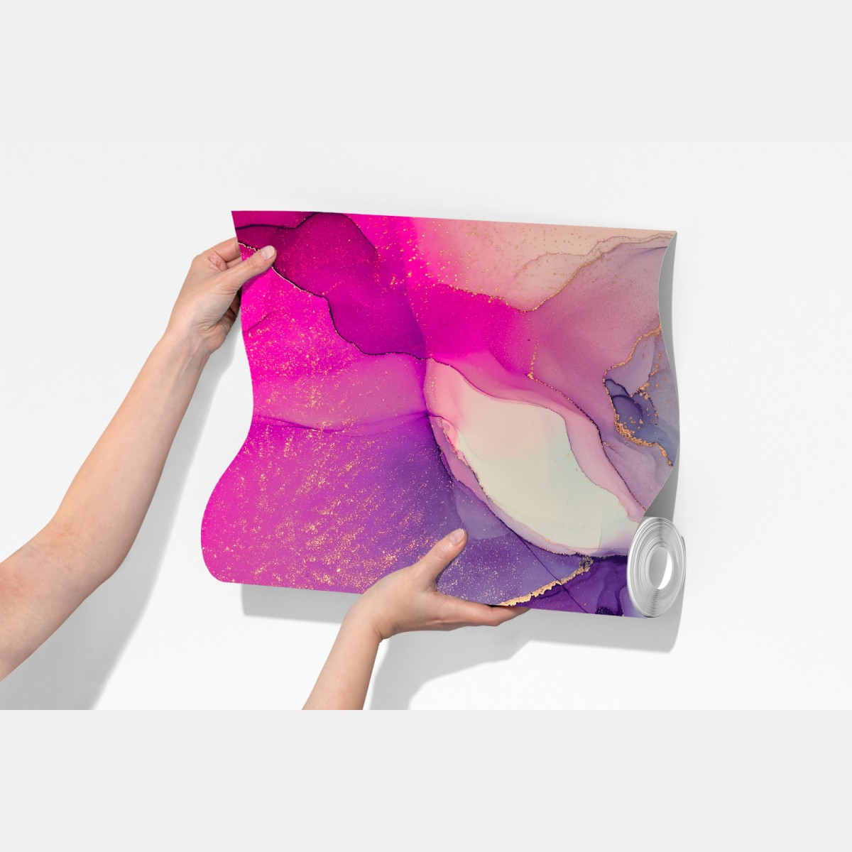 Fototapeta wibrująca marmurowa kompozycja alkoholowego tuszu – Wallissimo® Fototapeta wibrująca marmurowa kompozycja alkoholowego tuszu – Wallissimo®