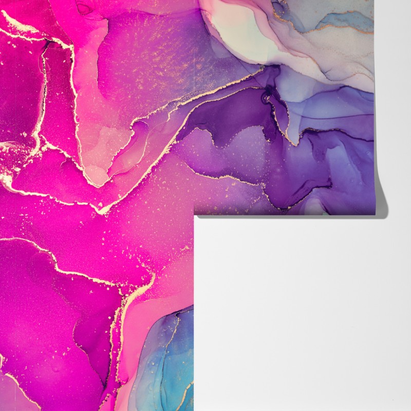 Fototapeta wibrująca marmurowa kompozycja alkoholowego tuszu – Wallissimo® Fototapeta wibrująca marmurowa kompozycja alkoholowego tuszu – Wallissimo®