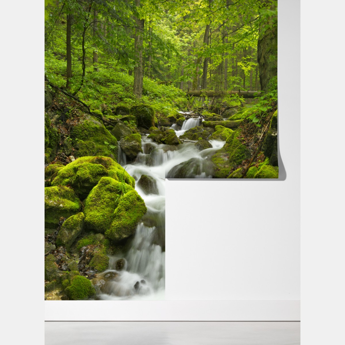 Fototapeta mechowy wodospad – Wallissimo® Fototapeta mechowy wodospad – Wallissimo®