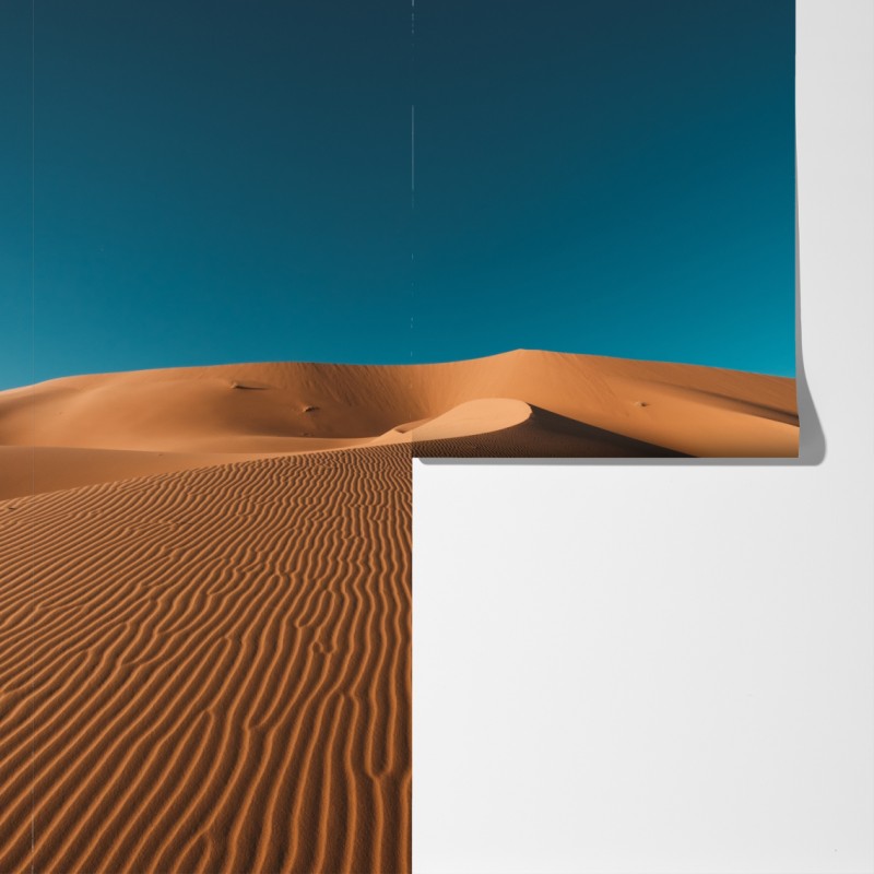 Fototapeta złote wydmy pod głębokim niebem – Wallissimo® Fototapeta złote wydmy pod głębokim niebem – Wallissimo®