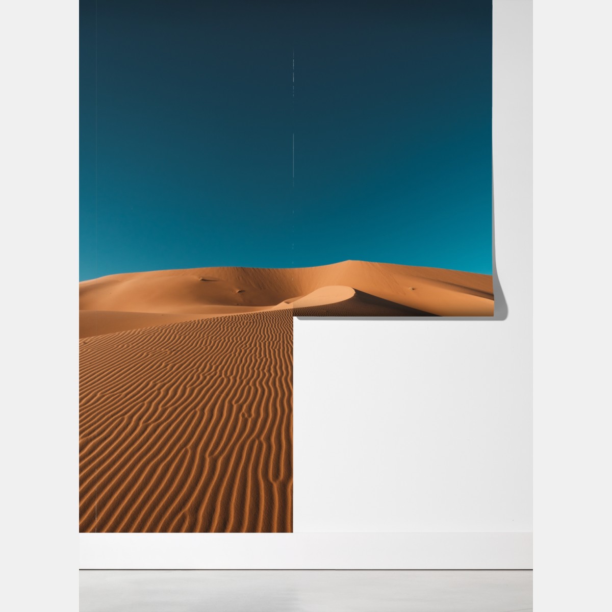 Fototapeta złote wydmy pod głębokim niebem – Wallissimo® Fototapeta złote wydmy pod głębokim niebem – Wallissimo®