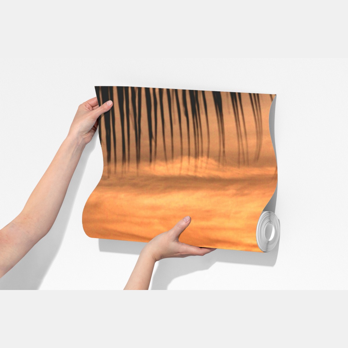 Fototapeta tropikalny zachód słońca nad morzem – Wallissimo® Fototapeta tropikalny zachód słońca nad morzem – Wallissimo®