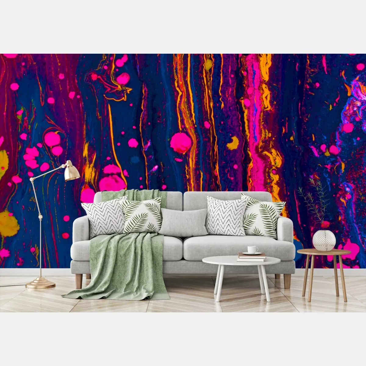 Fototapeta neonowa marmurkowa grafika abstrakcyjna – Wallissimo® Fototapeta neonowa marmurkowa grafika abstrakcyjna – Wallissimo®