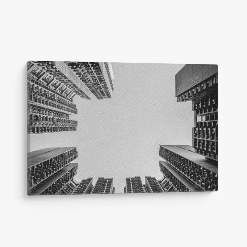 Obraz na płótnie miejska perspektywa wieżowców