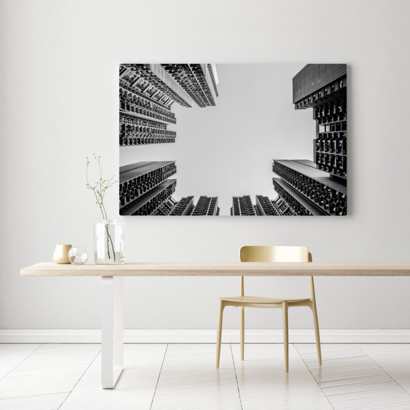 Obraz na płótnie miejska perspektywa wieżowców – Wallissimo® Obraz na płótnie miejska perspektywa wieżowców – Wallissimo®