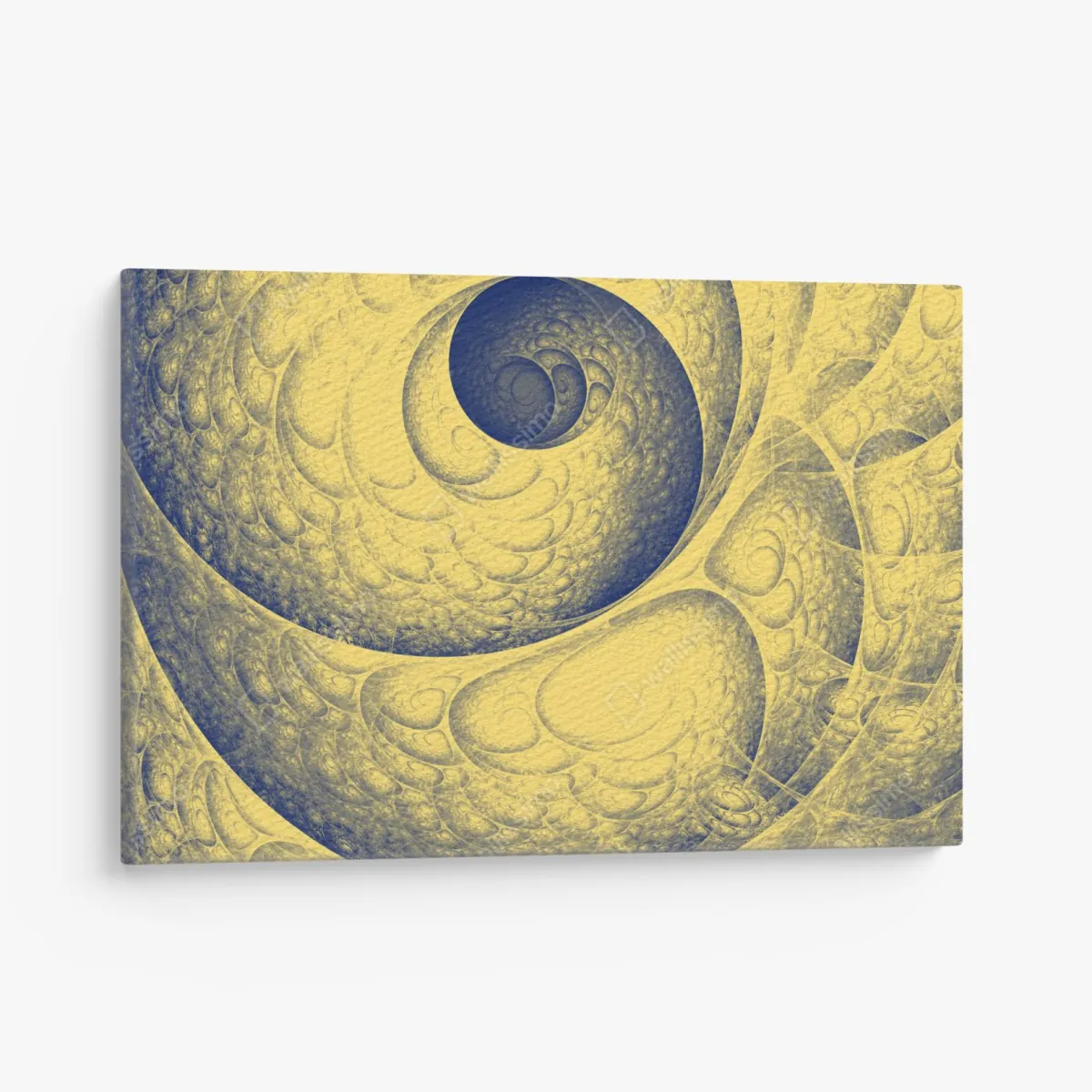 Obraz na płótnie złota spiralna fraktalna kompozycja – Wallissimo® Obraz na płótnie złota spiralna fraktalna kompozycja – Wallissimo®