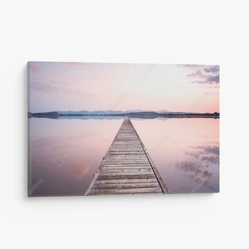 Obraz na płótnie tropikalny różowy wzór z flamingami – Wallissimo®