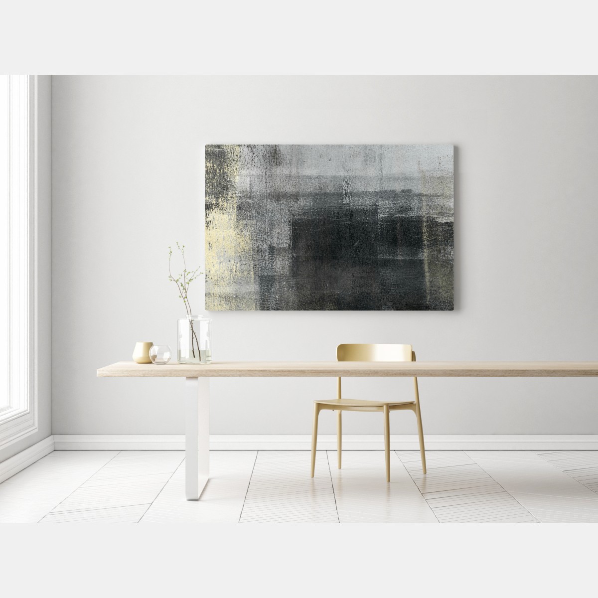 Obraz na płótnie subtelna monochromatyczna faktura – Wallissimo® Obraz na płótnie subtelna monochromatyczna faktura – Wallissimo®