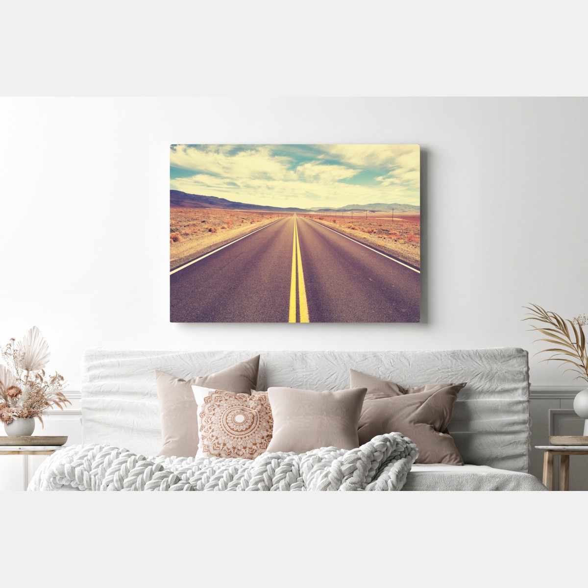 Obraz na płótnie vintageowa droga przez pustynię, Dolina Śmierci – Wallissimo® Obraz na płótnie vintageowa droga przez pustynię, Dolina Śmierci – Wallissimo®