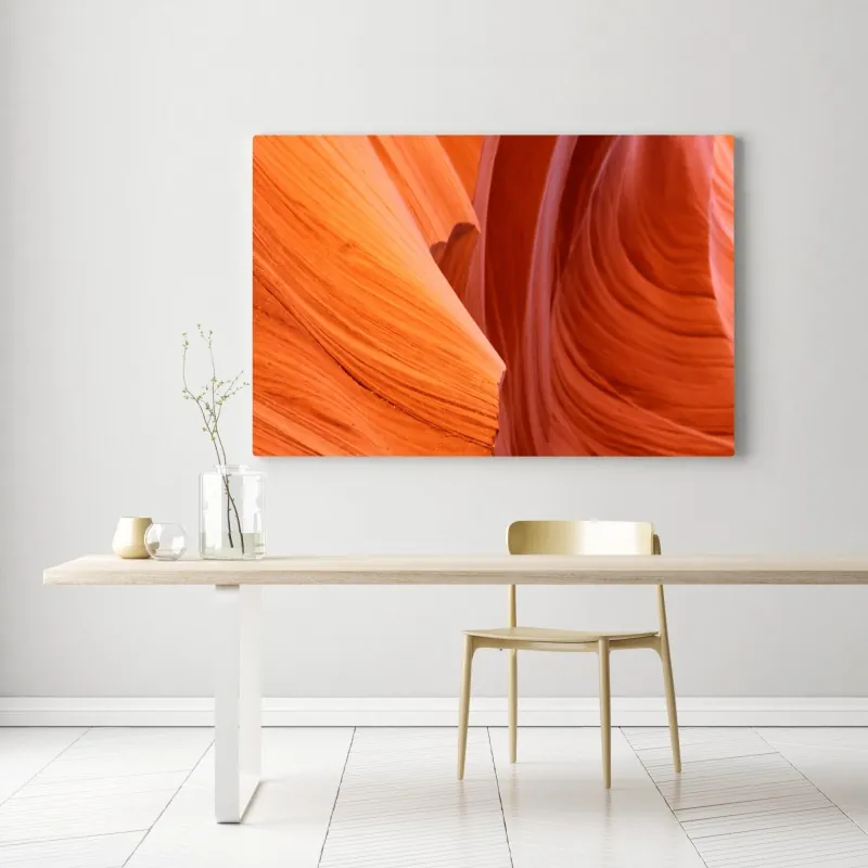 Obraz na płótnie ciepły piaskowiec kanion abstrakcja – Wallissimo® Obraz na płótnie ciepły piaskowiec kanion abstrakcja – Wallissimo®