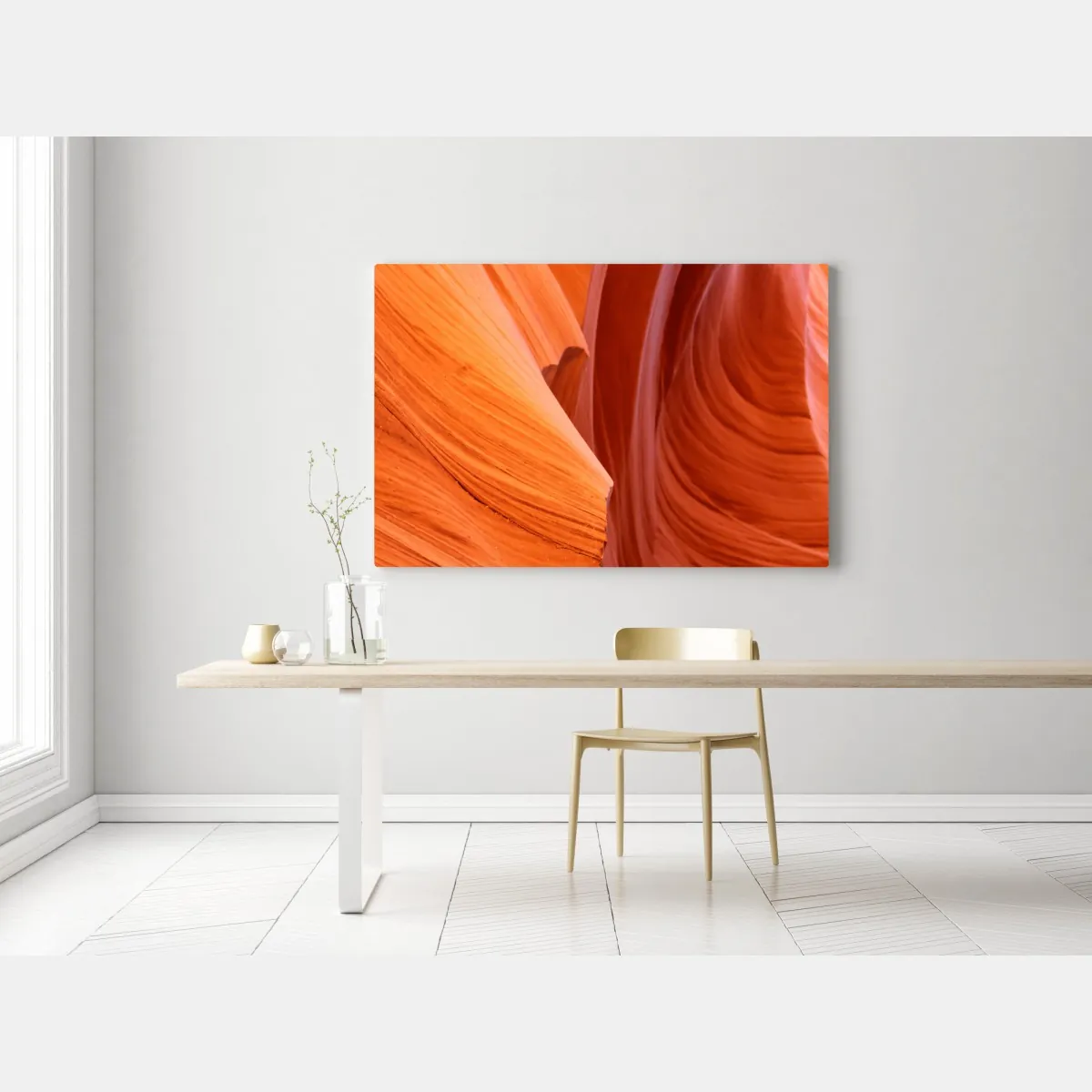 Obraz na płótnie ciepły piaskowiec kanion abstrakcja – Wallissimo® Obraz na płótnie ciepły piaskowiec kanion abstrakcja – Wallissimo®