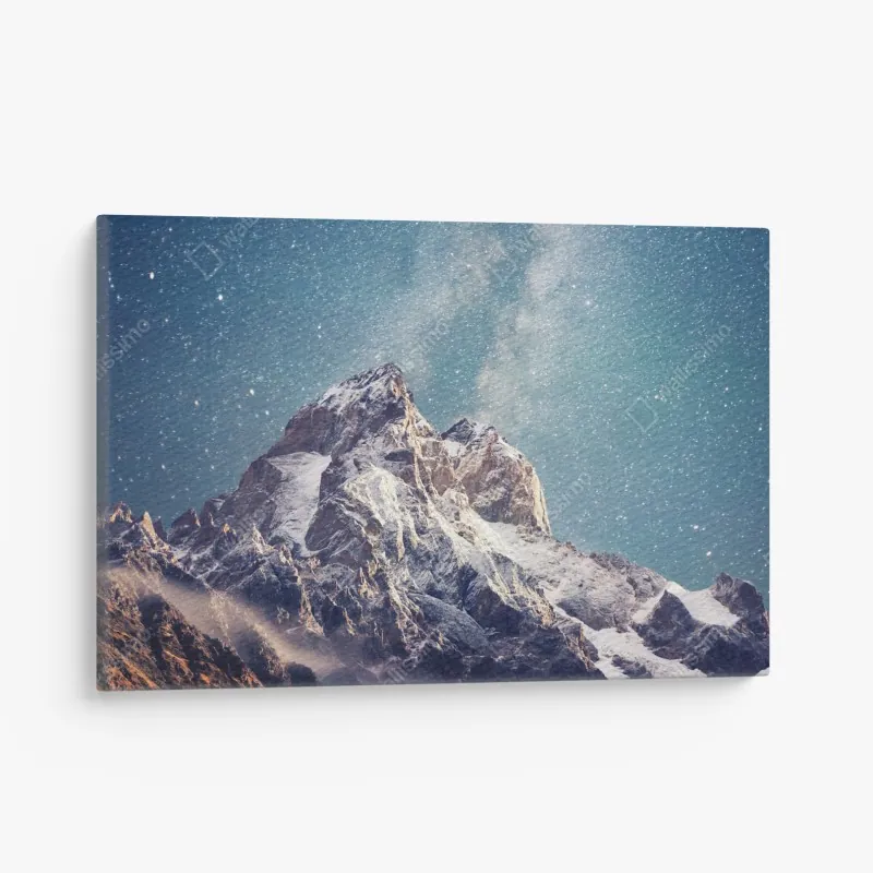 Obraz na płótnie abstrakcyjna twarz w żywych kolorach – Wallissimo®