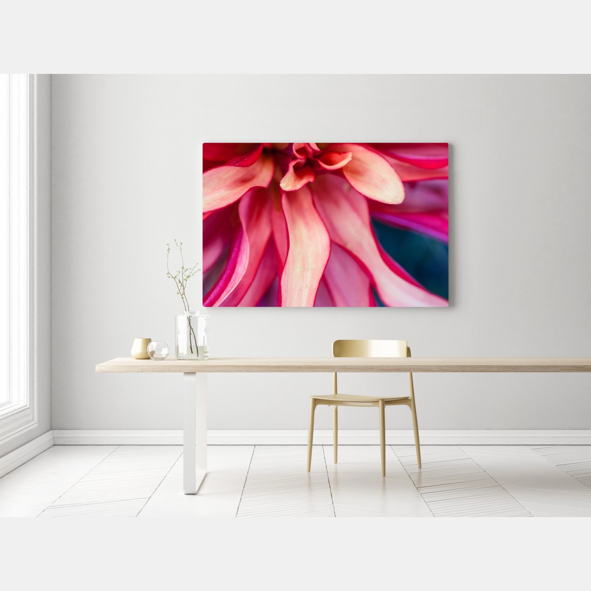 Obraz na płótnie żywe różowe makro kwiatu – Wallissimo® Obraz na płótnie żywe różowe makro kwiatu – Wallissimo®