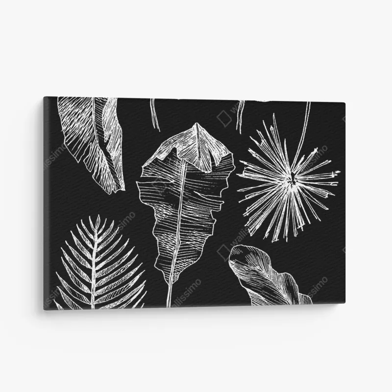 Obraz na płótnie czarny marmur z żyłami – Wallissimo®