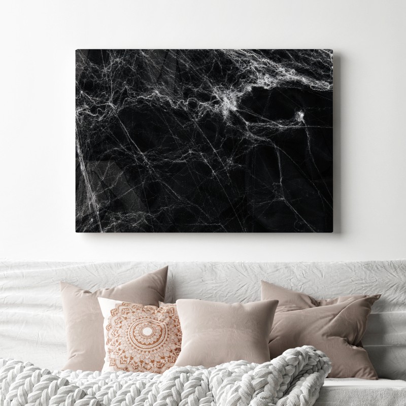 Obraz na płótnie mroczna pajęczyna na czarnym tle – Wallissimo® Obraz na płótnie mroczna pajęczyna na czarnym tle – Wallissimo®