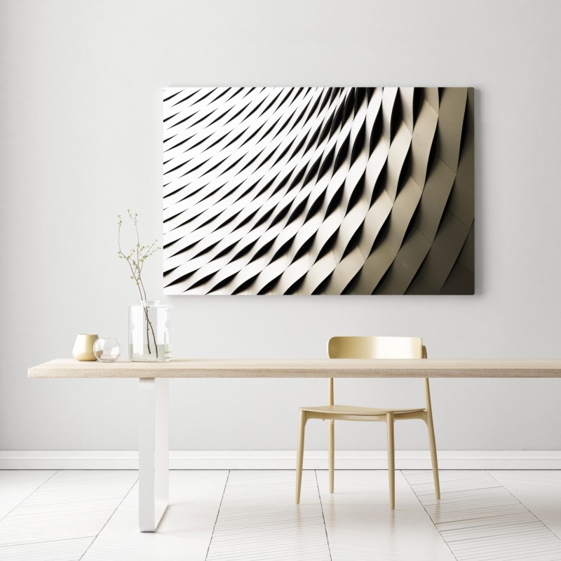 Obraz na płótnie nowoczesny geometryczny wzór architektoniczny – Wallissimo® Obraz na płótnie nowoczesny geometryczny wzór architektoniczny – Wallissimo®