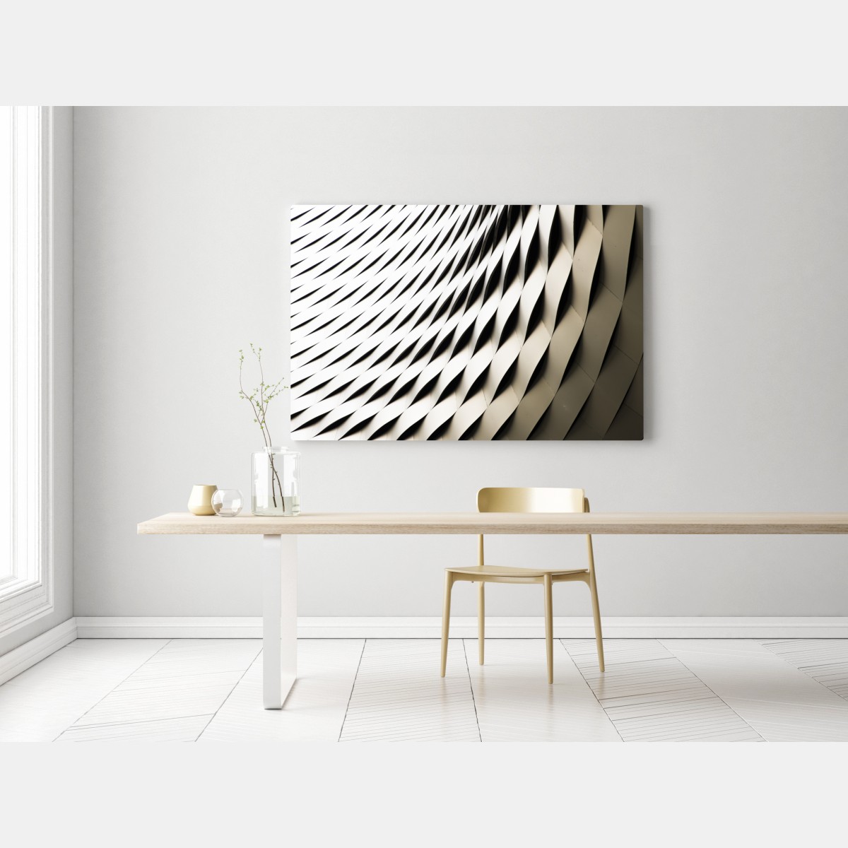 Obraz na płótnie nowoczesny geometryczny wzór architektoniczny – Wallissimo® Obraz na płótnie nowoczesny geometryczny wzór architektoniczny – Wallissimo®