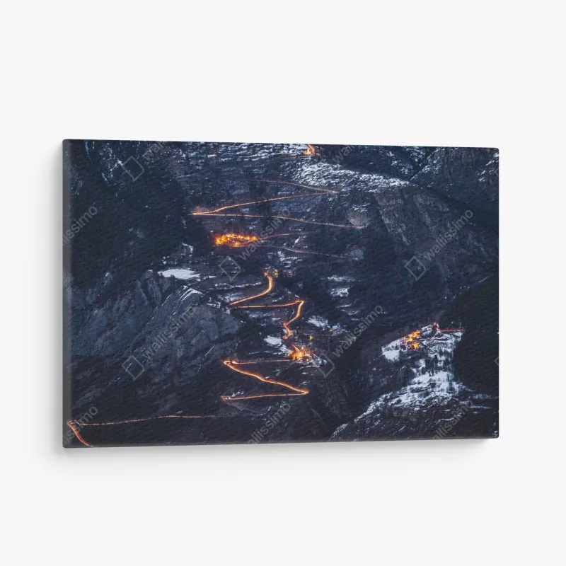 Obraz na płótnie słoneczna leśna ścieżka w zieleni – Wallissimo®