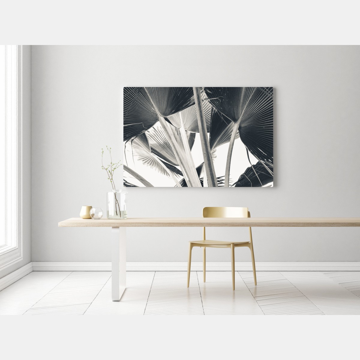 Obraz na płótnie tropikalna kompozycja liści bananowca – Wallissimo® Obraz na płótnie tropikalna kompozycja liści bananowca – Wallissimo®