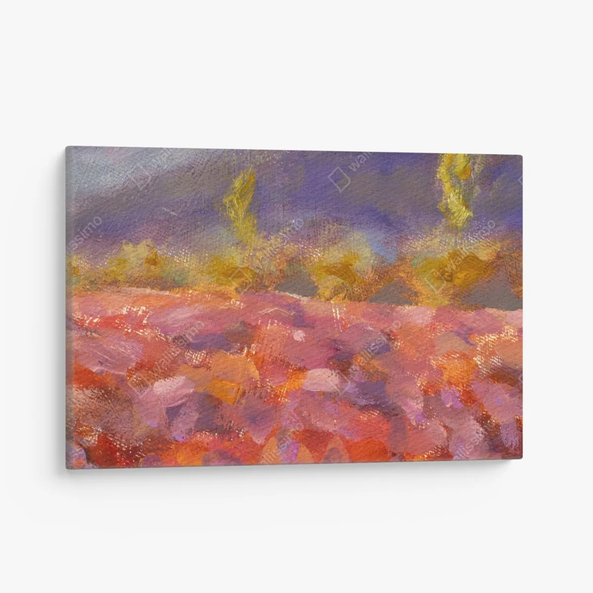 Obraz na płótnie Prowansja pole lawendy obraz olejny – Wallissimo® Obraz na płótnie Prowansja pole lawendy obraz olejny – Wallissimo®