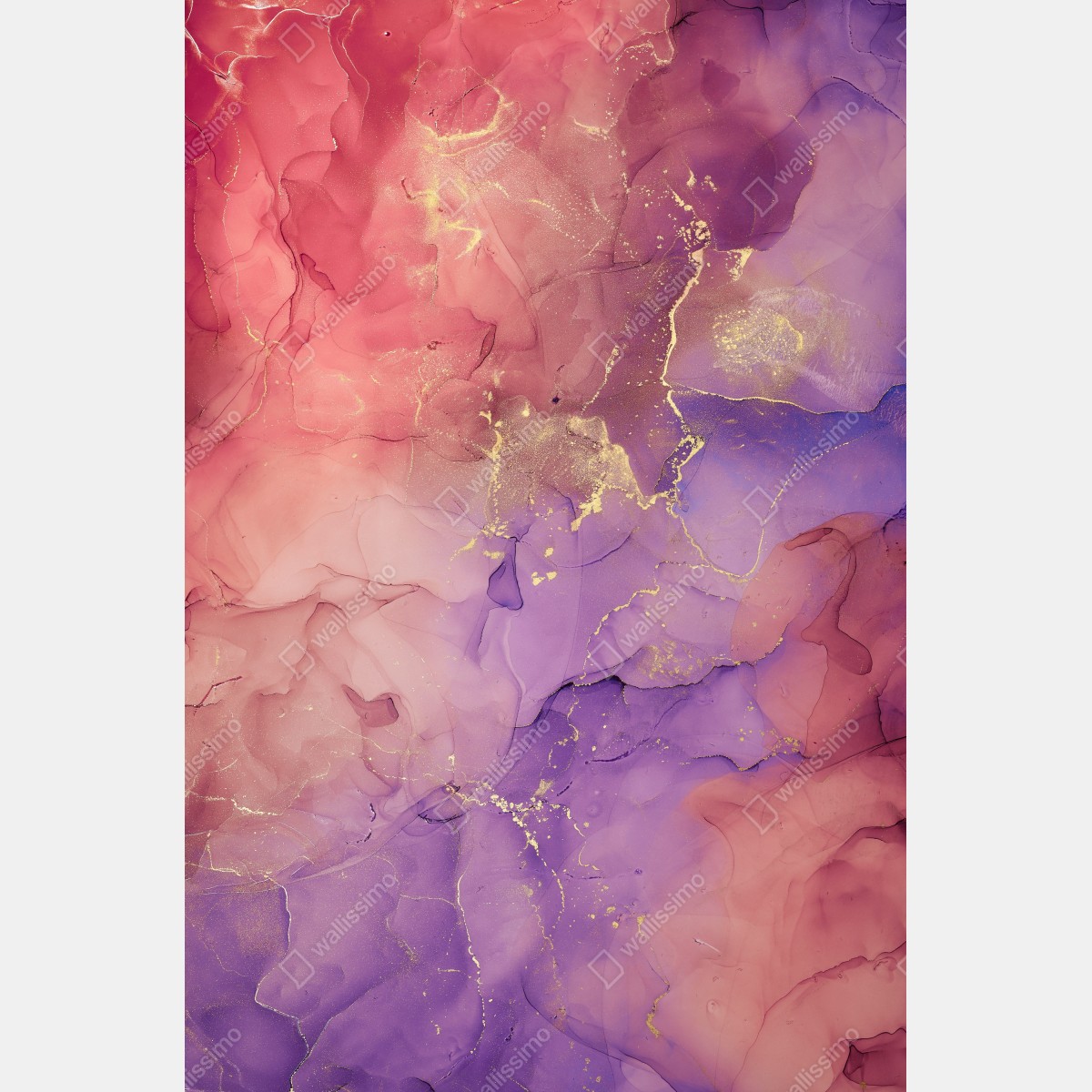 Obraz na płótnie eteryczna różowo-fioletowa marmurowa grafika – Wallissimo® Obraz na płótnie eteryczna różowo-fioletowa marmurowa grafika – Wallissimo®