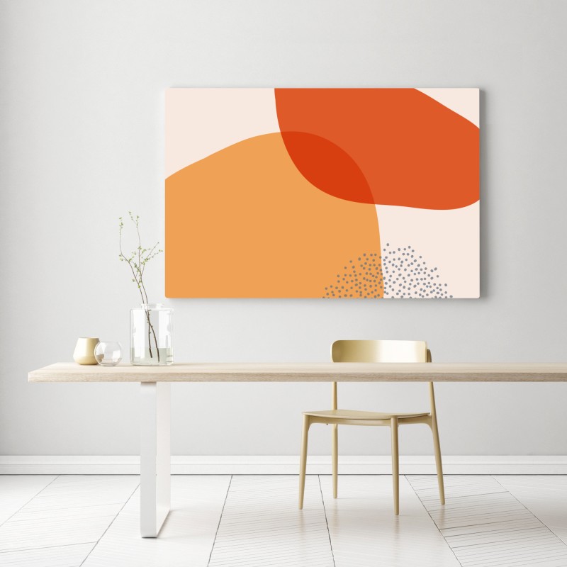 Obraz na płótnie ciepłe abstrakcyjne formy – Wallissimo® Obraz na płótnie ciepłe abstrakcyjne formy – Wallissimo®