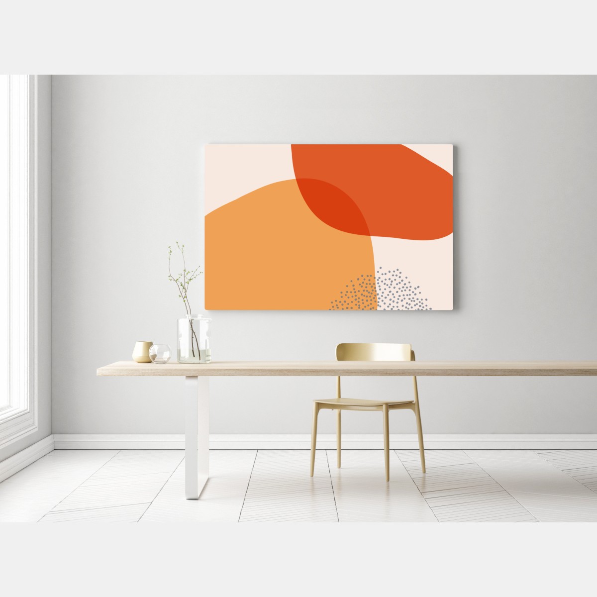 Obraz na płótnie ciepłe abstrakcyjne formy – Wallissimo® Obraz na płótnie ciepłe abstrakcyjne formy – Wallissimo®