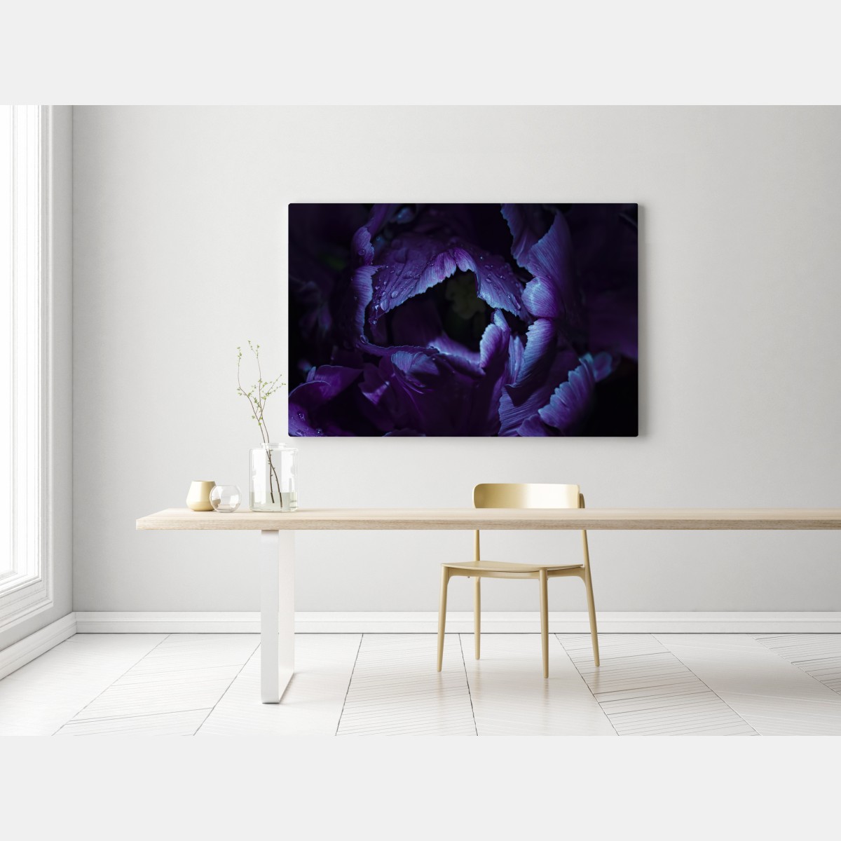 Obraz na płótnie fioletowy tulipan w ultrafiolecie – Wallissimo®