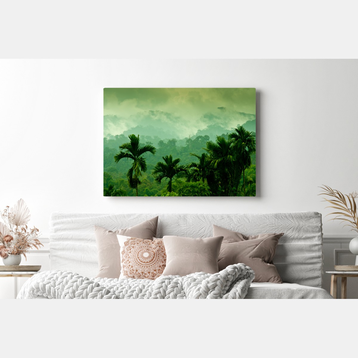 Obraz na płótnie mglista tropikalna dżungla – Wallissimo® Obraz na płótnie mglista tropikalna dżungla – Wallissimo®