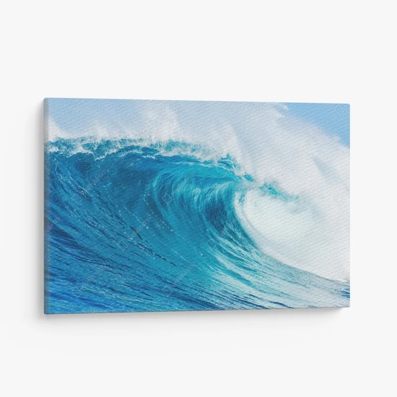 Obraz na płótnie majestatyczna niebieska fala oceaniczna