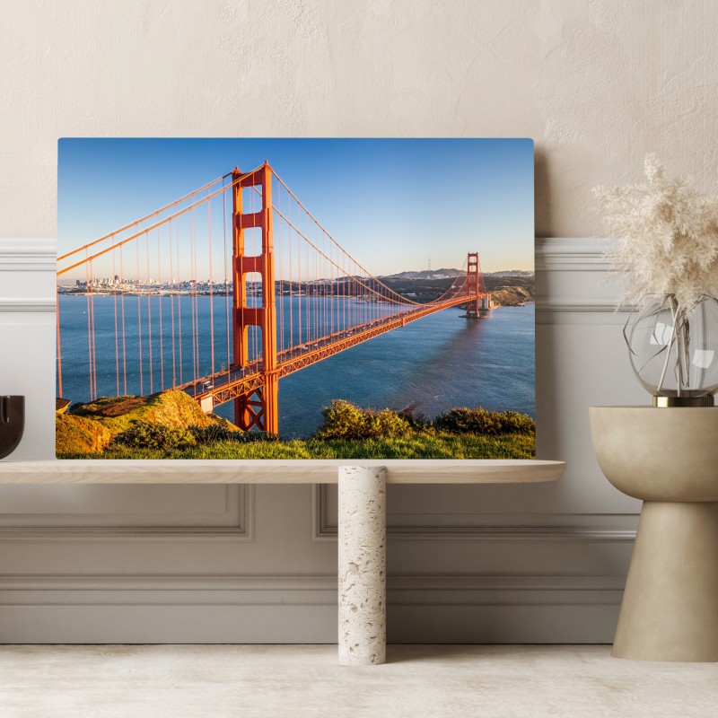 Obraz na płótnie panoramiczny widok na most Golden Gate – Wallissimo® Obraz na płótnie panoramiczny widok na most Golden Gate – Wallissimo®