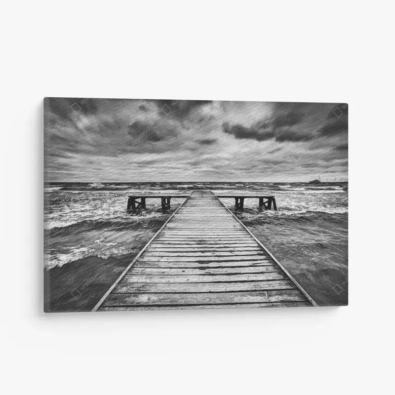 Obraz na płótnie niekończąca się droga przez pustynię do gór – Wallissimo®