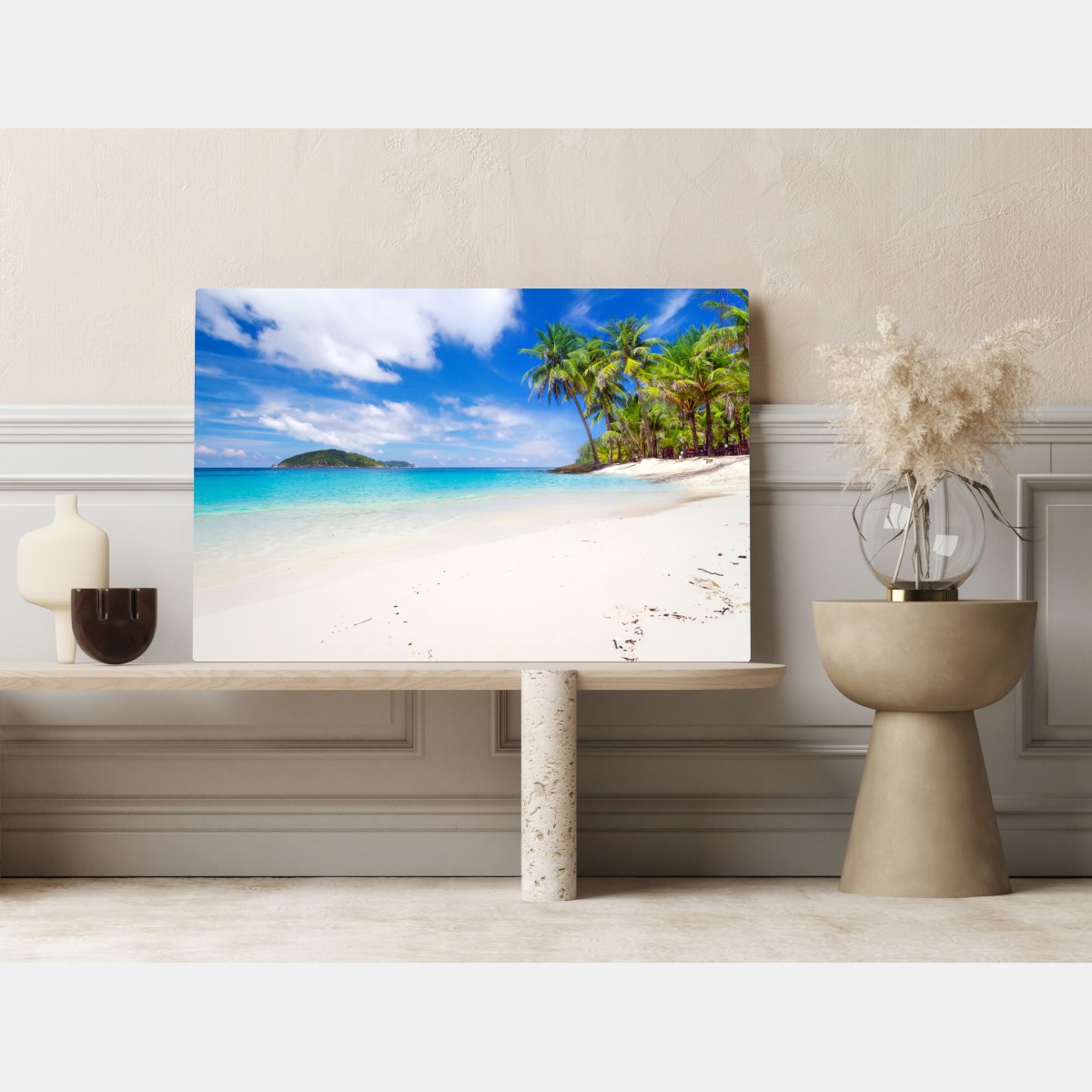 Obraz na płótnie tropikalna turkusowa plaża – Wallissimo® Obraz na płótnie tropikalna turkusowa plaża – Wallissimo®