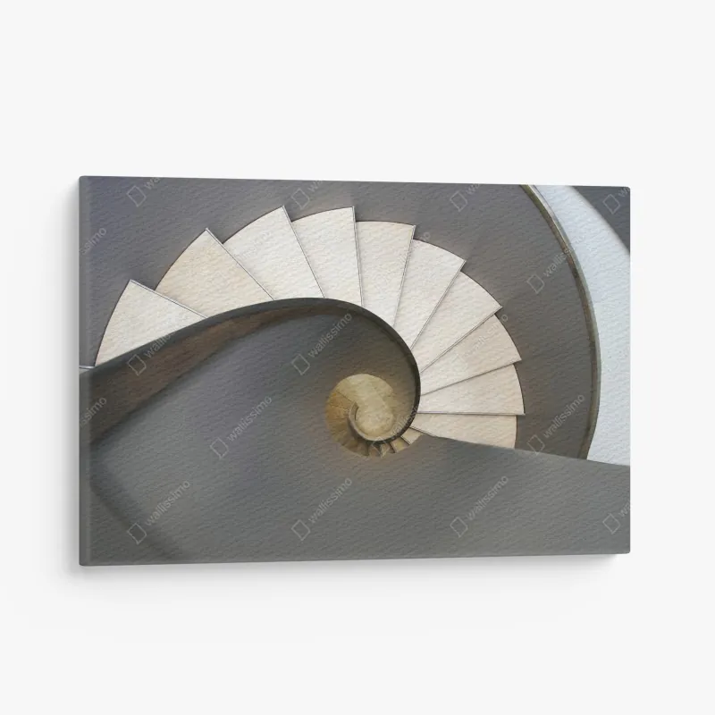 Obraz na płótnie Santorini widok na wybrzeże z białą architekturą – Wallissimo®