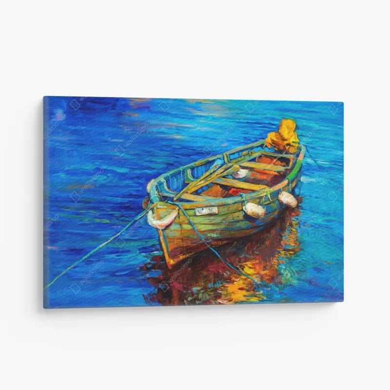 Obraz na płótnie złote światło lesie sosnowym porośniętym mchem – Wallissimo®