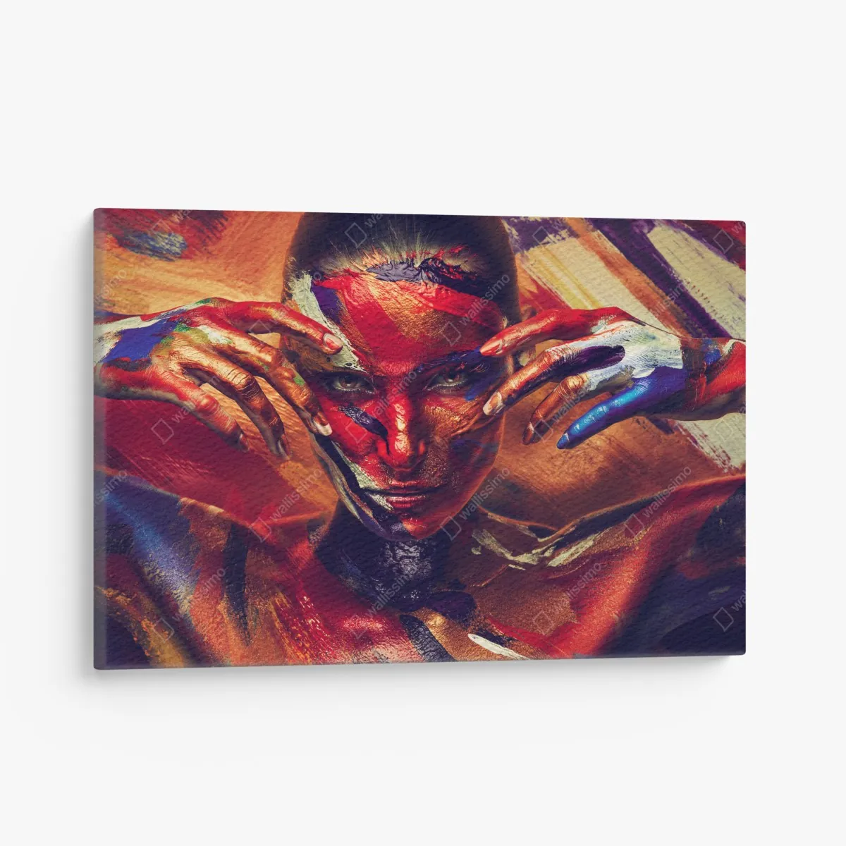 Obraz na płótnie tajemniczy malowany portret – Wallissimo® Obraz na płótnie tajemniczy malowany portret – Wallissimo®