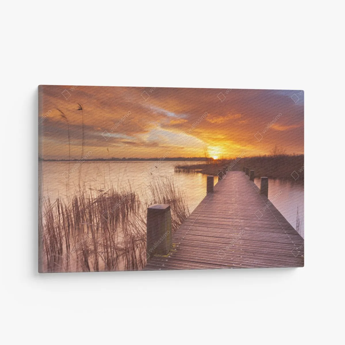 Obraz na płótnie wschód słońca nad jeziorem w Amsterdamie – Wallissimo® Obraz na płótnie wschód słońca nad jeziorem w Amsterdamie – Wallissimo®