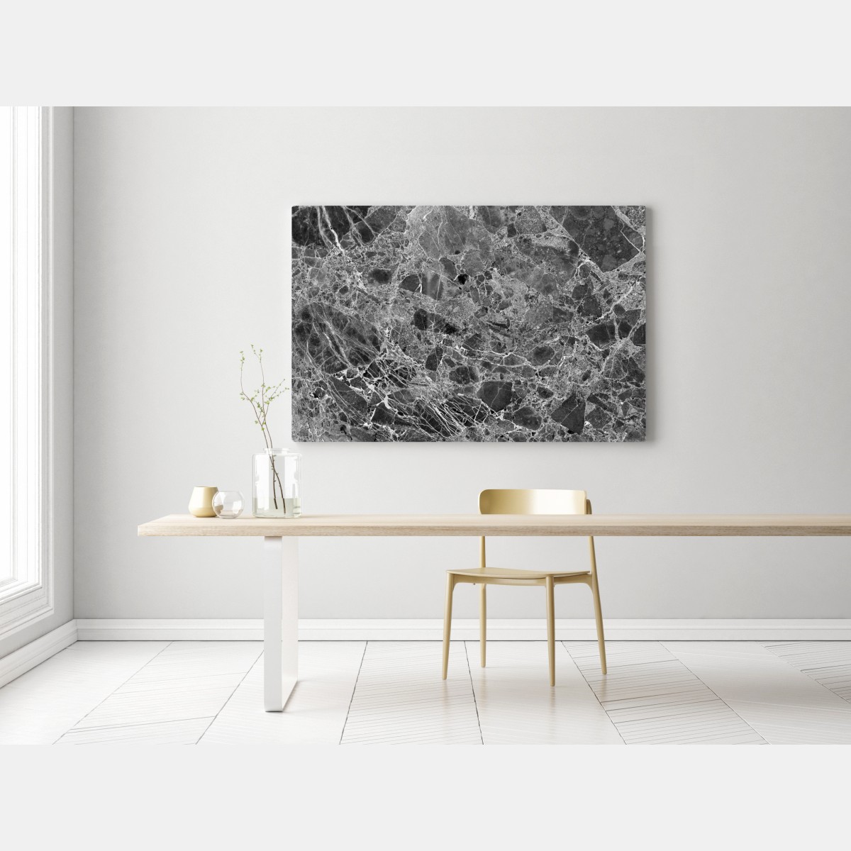 Obraz na płótnie monochromatyczna tekstura marmuru – Wallissimo® Obraz na płótnie monochromatyczna tekstura marmuru – Wallissimo®