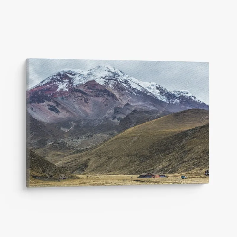 Obraz na płótnie majestatyczna zaśnieżona dolina górska