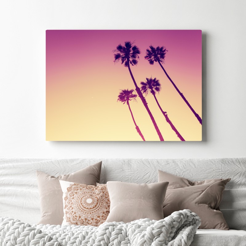 Obraz na płótnie palmy z Kalifornii na Sunset Cliffs – Wallissimo® Obraz na płótnie palmy z Kalifornii na Sunset Cliffs – Wallissimo®